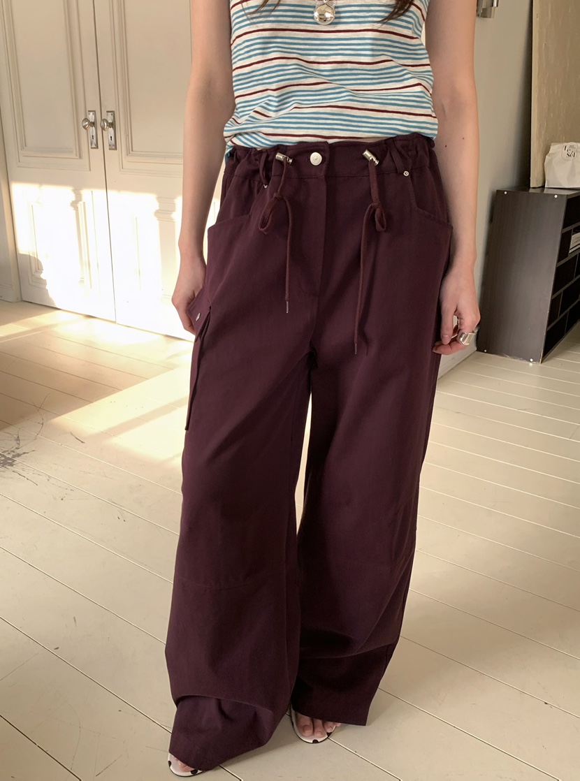 PEBBLE韓國直郵女士新款真品熱賣時尚人氣推薦26春夏休閑褲PEBBLE休閑褲