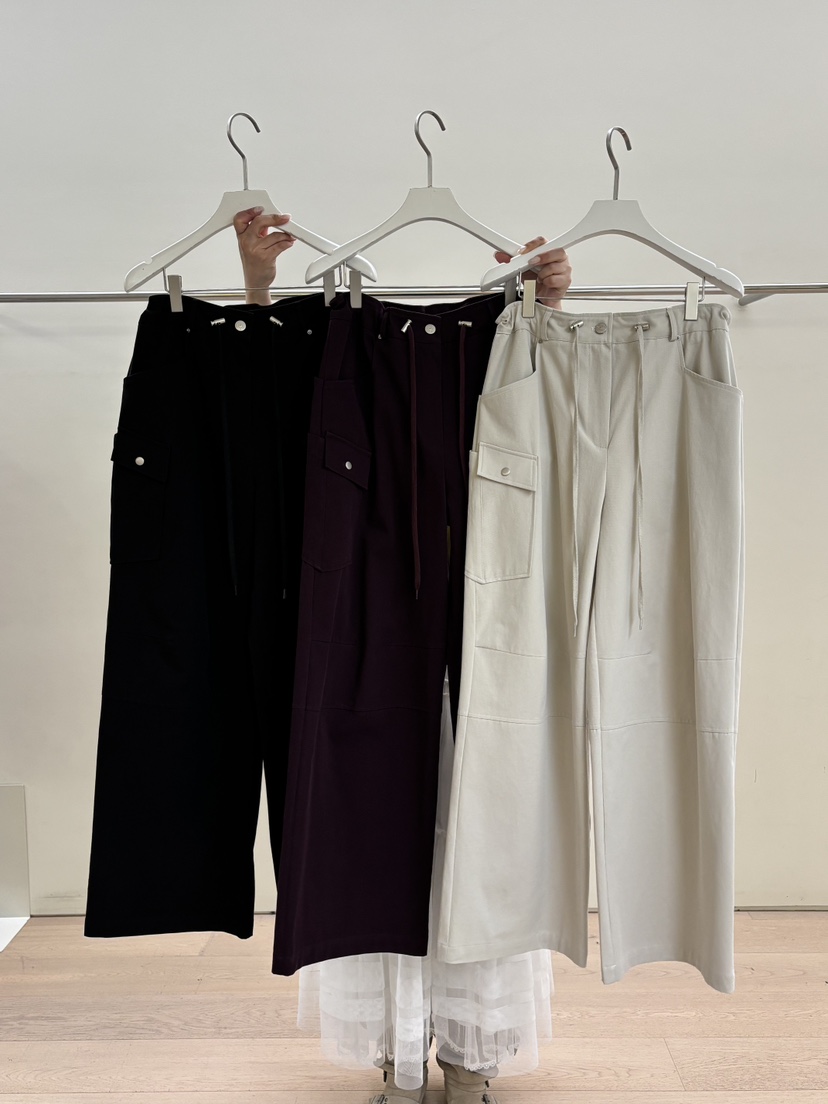 PEBBLE韓國直郵女士新款真品熱賣時尚人氣推薦26春夏休閑褲PEBBLE休閑褲