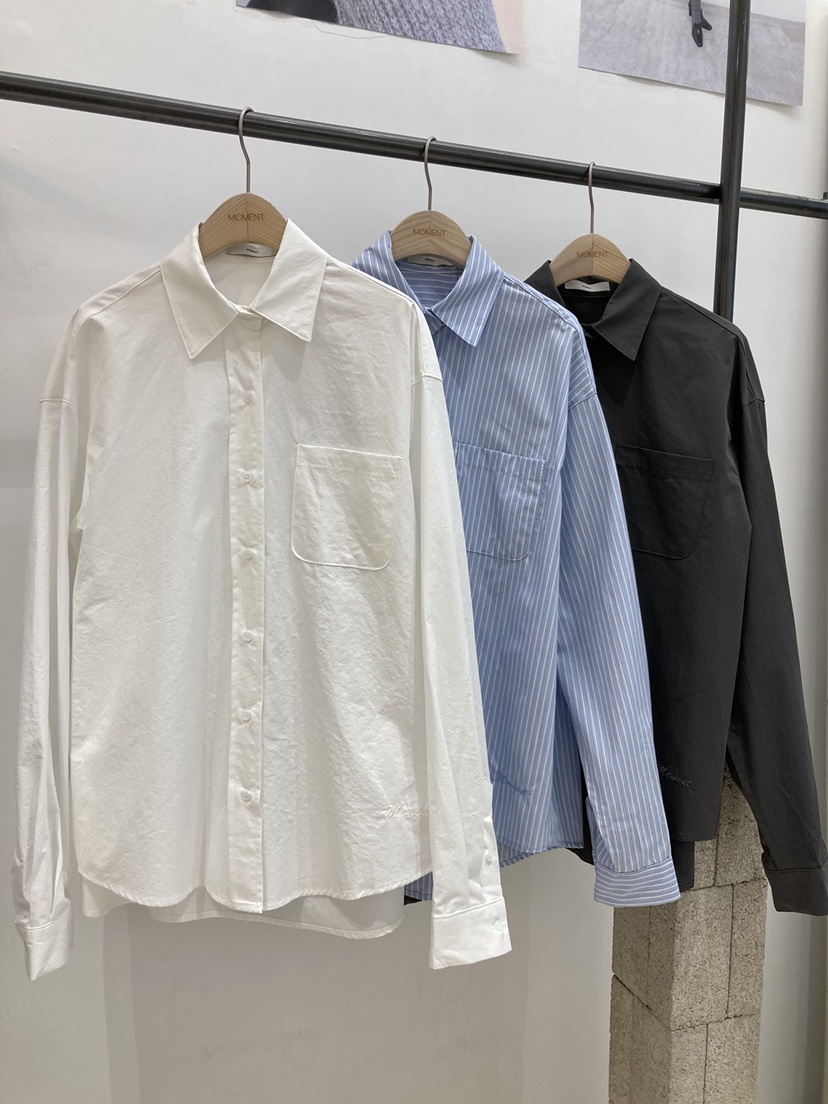 MOMENT東大門代購女士新款時尚26春夏推薦真品襯衫蕾絲衫MOMENT/RECOVER襯衫/蕾絲衫