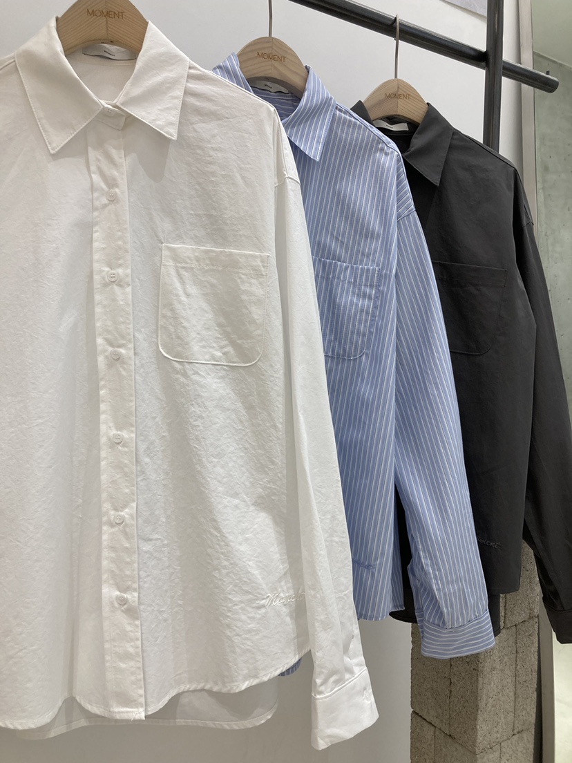 MOMENT東大門代購女士新款時尚26春夏推薦真品襯衫蕾絲衫MOMENT/RECOVER襯衫/蕾絲衫