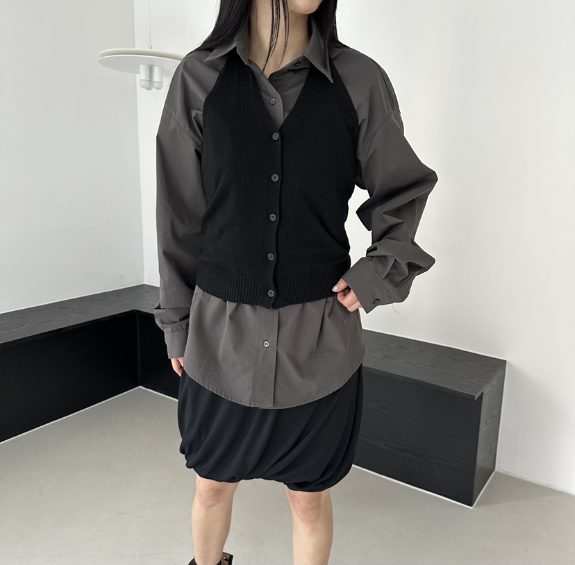 MOMENT東大門代購女士新款時尚26春夏推薦真品襯衫蕾絲衫MOMENT/RECOVER襯衫/蕾絲衫圖色3