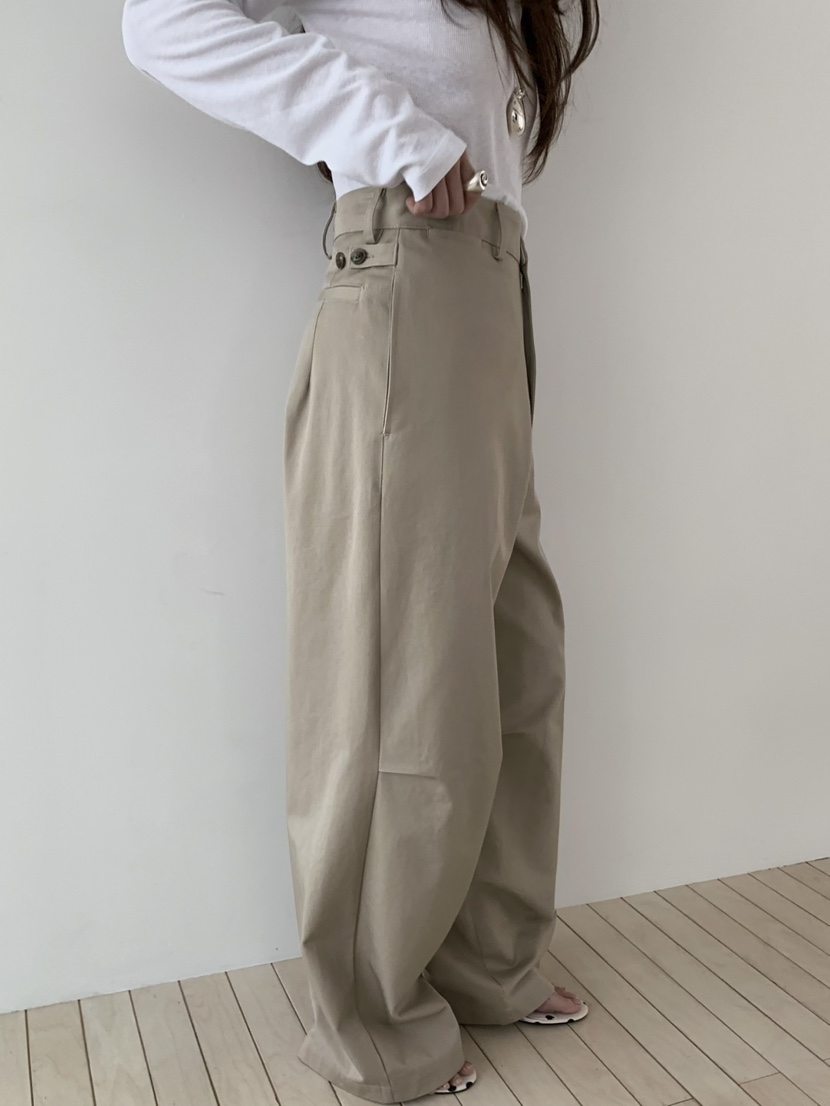 PEBBLE韓國直郵女裝新款職業休閑時尚真品推薦熱賣休閑褲PEBBLE休閑褲