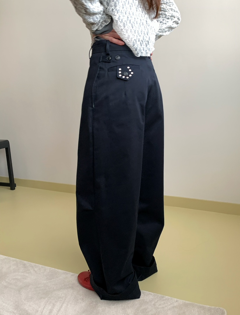 PEBBLE韓國直郵女裝新款職業休閑時尚真品推薦熱賣休閑褲PEBBLE休閑褲