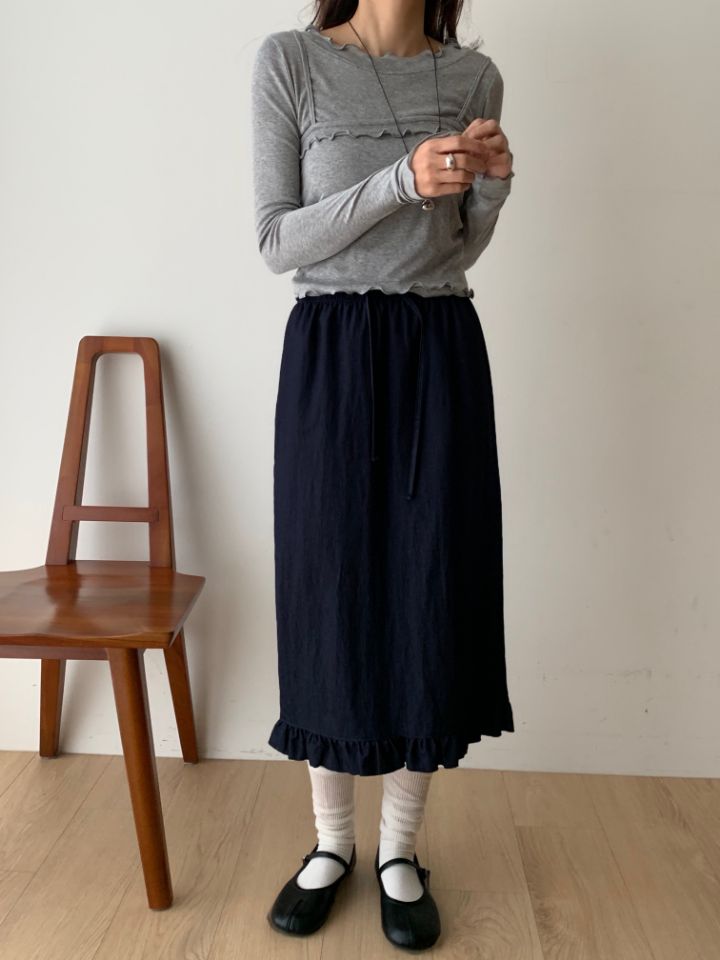 KOMOREBI韓國直郵女裝新款熱賣推薦休閑時尚半身裙中短裙KOMOREBI半身裙/中短裙