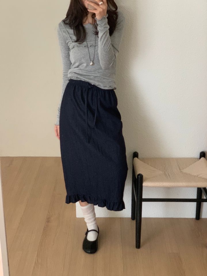 KOMOREBI韓國直郵女裝新款熱賣推薦休閑時尚半身裙中短裙KOMOREBI半身裙/中短裙