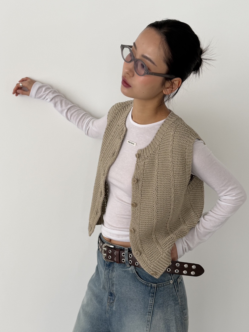 KARE/WEREPIECE韓國代購女士新品推薦人氣休閑26春夏馬甲KARE/WEREPIECE馬甲