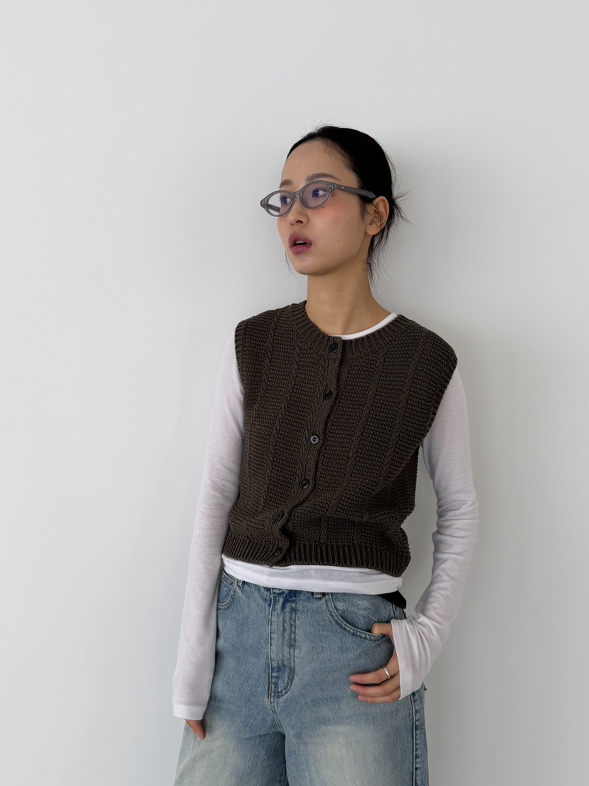 KARE/WEREPIECE韓國代購女士新品推薦人氣休閑26春夏馬甲KARE/WEREPIECE馬甲