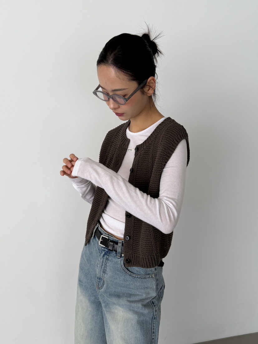 KARE/WEREPIECE韓國代購女士新品推薦人氣休閑26春夏馬甲KARE/WEREPIECE馬甲