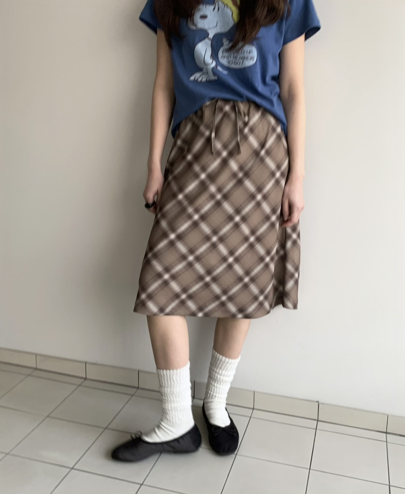 PEBBLE東大門實拍女裝新品職業推薦休閑26春夏半身裙中短裙PEBBLE半身裙/中短裙