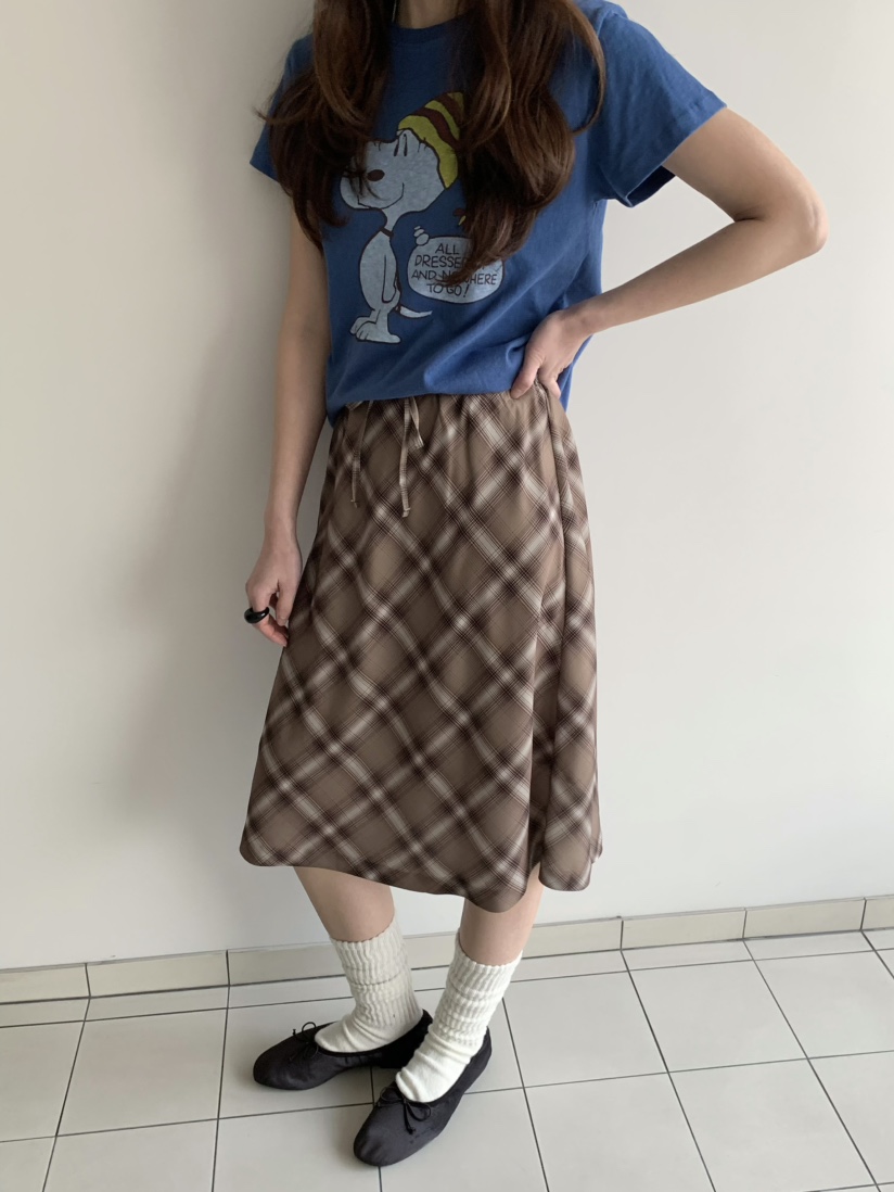 PEBBLE東大門實拍女裝新品職業推薦休閑26春夏半身裙中短裙PEBBLE半身裙/中短裙