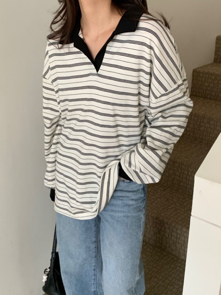 KOMOREBI韓國代購女士新品推薦熱賣時尚休閑職業真品長袖T恤KOMOREBI長袖T恤