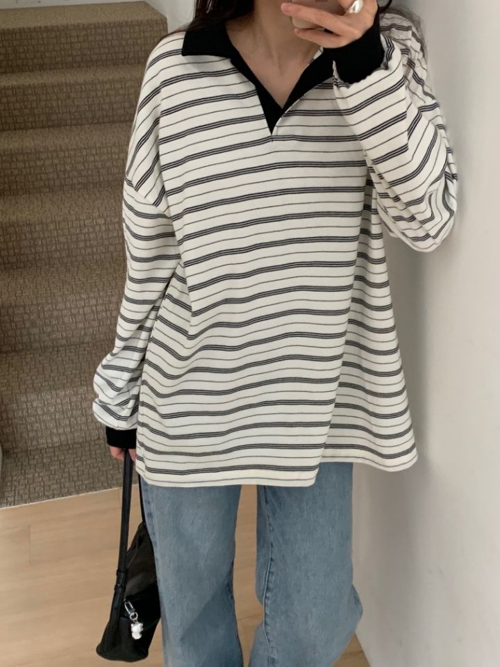 KOMOREBI韓國代購女士新品推薦熱賣時尚休閑職業真品長袖T恤KOMOREBI長袖T恤