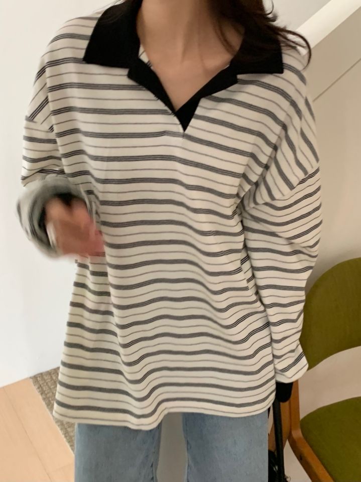 KOMOREBI韓國代購女士新品推薦熱賣時尚休閑職業真品長袖T恤KOMOREBI長袖T恤