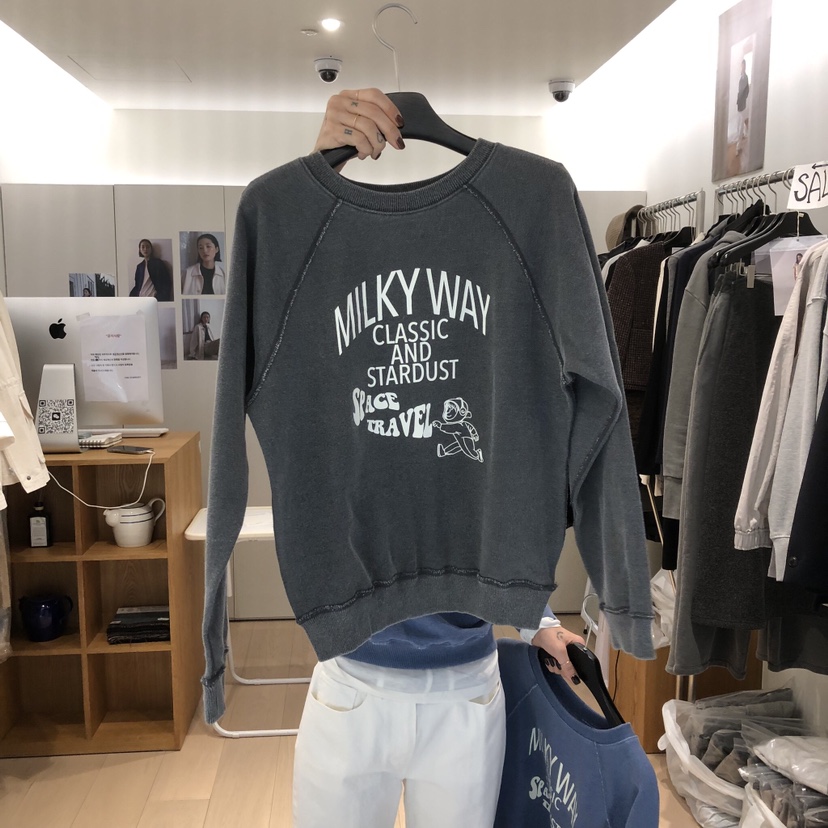 THE STARDUST東大門代購女裝新款休閑時尚熱賣人氣職業衛衣THE STARDUST衛衣圖色2