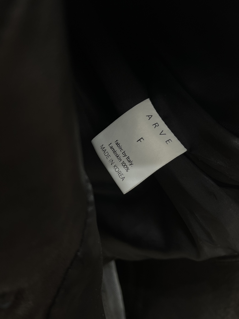 ARVE東大門實拍女士新款職業26春夏真品人氣馬甲口袋皮革ARVE馬甲