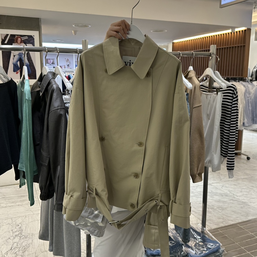 VIVE東大門代購女裝新品人氣職業時尚熱賣26春夏夾克含腰帶VIVE夾克圖色1