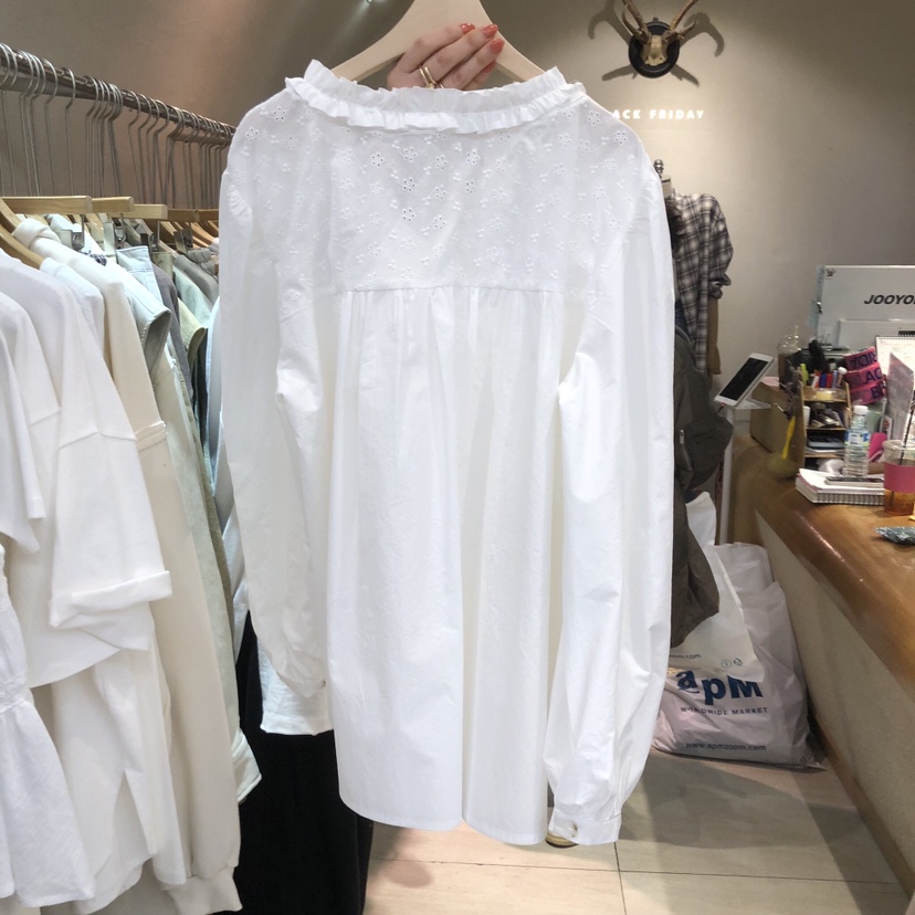 BLACKFRIDAY韓國代購女裝新款26春夏休閑人氣時尚襯衫蕾絲衫BLACK FRIDAY襯衫/蕾絲衫