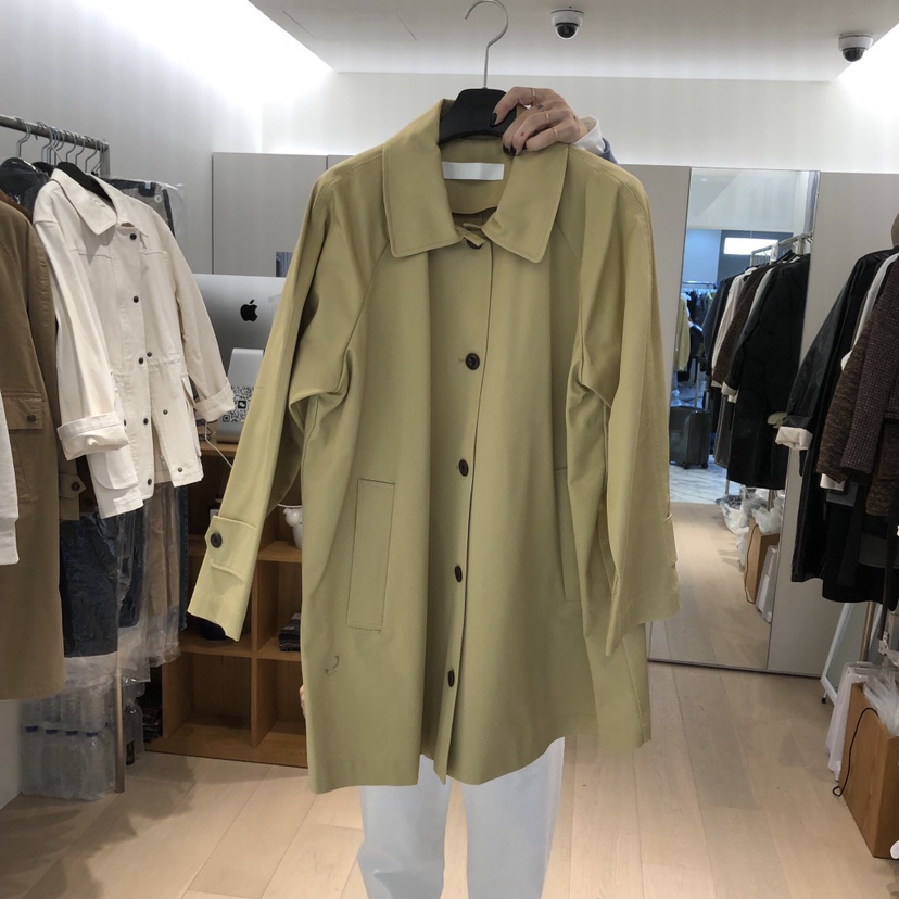 THE STARDUST東大門代購女士新款休閑26春夏真品長款風衣THE STARDUST長款風衣圖色2