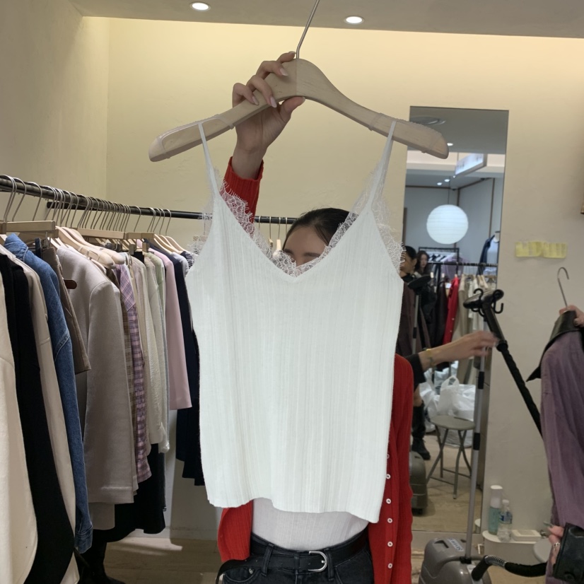 W AND J韓國直郵女士新款真品熱賣時尚26春夏人氣吊帶背心W AND J吊帶/背心圖色1