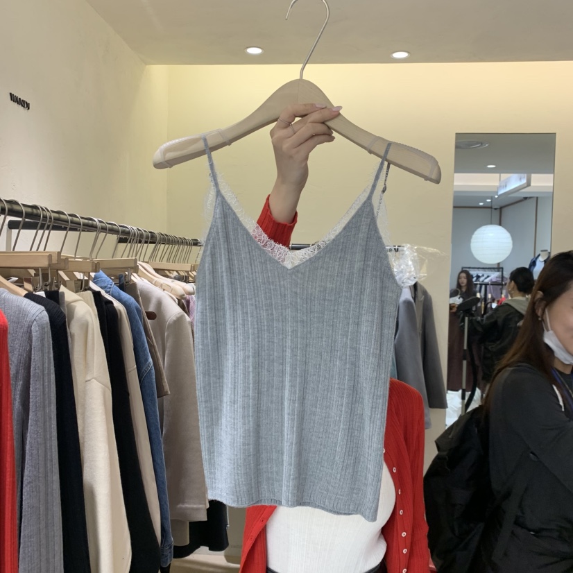 W AND J韓國直郵女士新款真品熱賣時尚26春夏人氣吊帶背心W AND J吊帶/背心圖色2