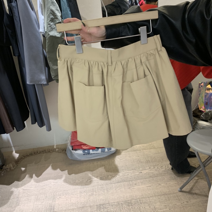 W AND J東大門直郵女士新品真品人氣休閑時尚26春夏短裙W AND J短裙