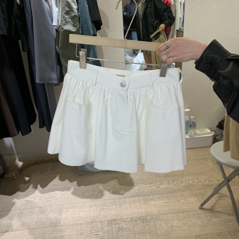 W AND J東大門直郵女士新品真品人氣休閑時尚26春夏短裙W AND J短裙圖色1