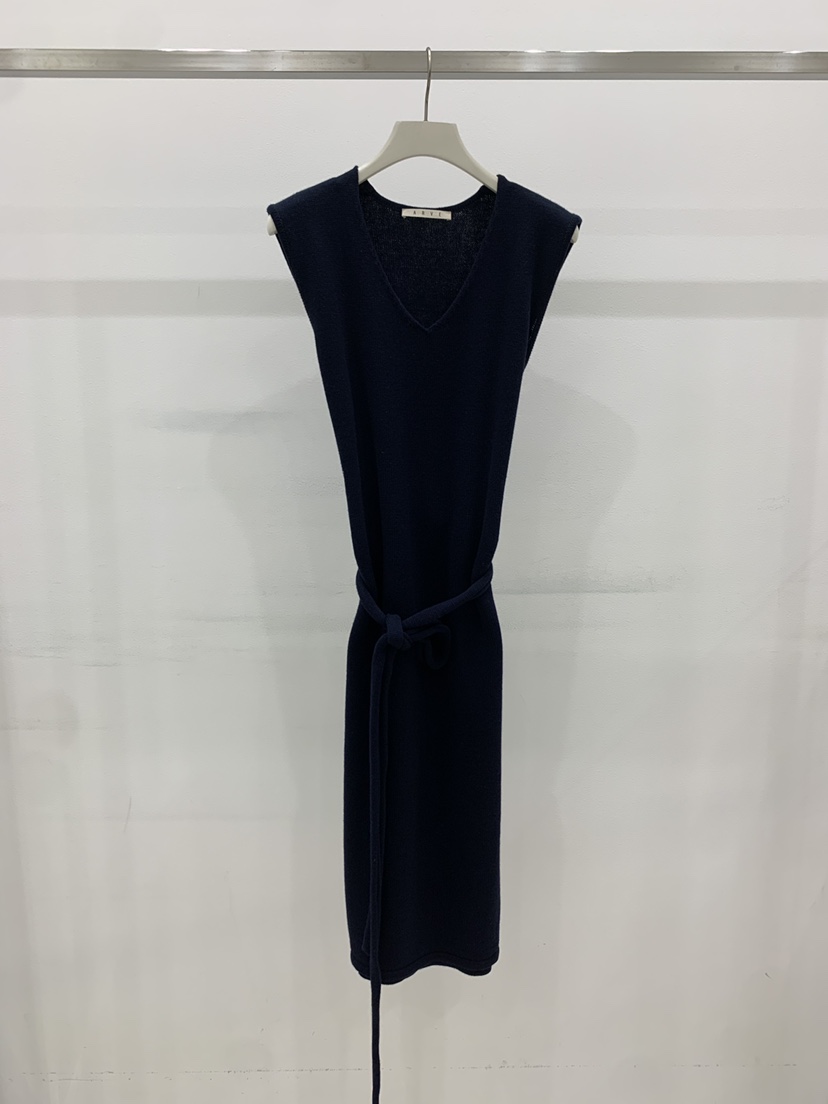 ARVE東大門代購女裝新品真品推薦休閑職業熱賣連衣裙含腰繩ARVE連衣裙圖色2