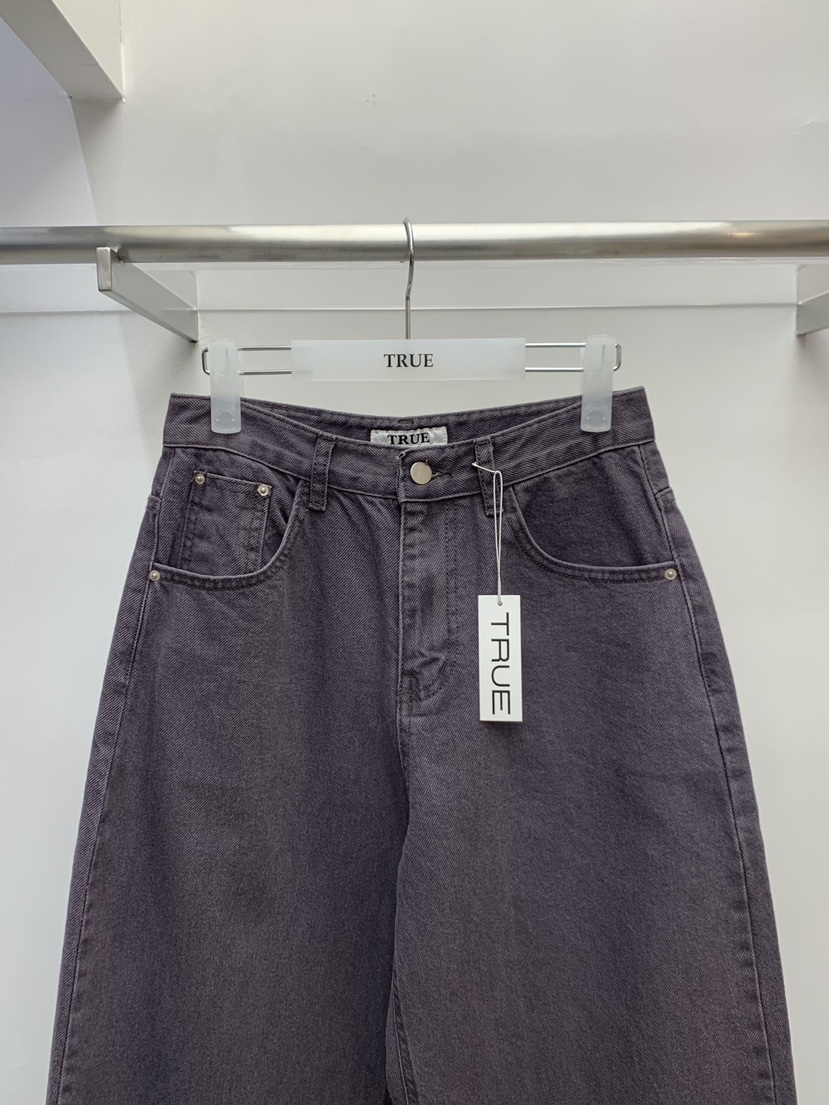 TRUE韓國直郵女士新品人氣26春夏熱賣職業休閑推薦牛仔褲TRUE牛仔褲