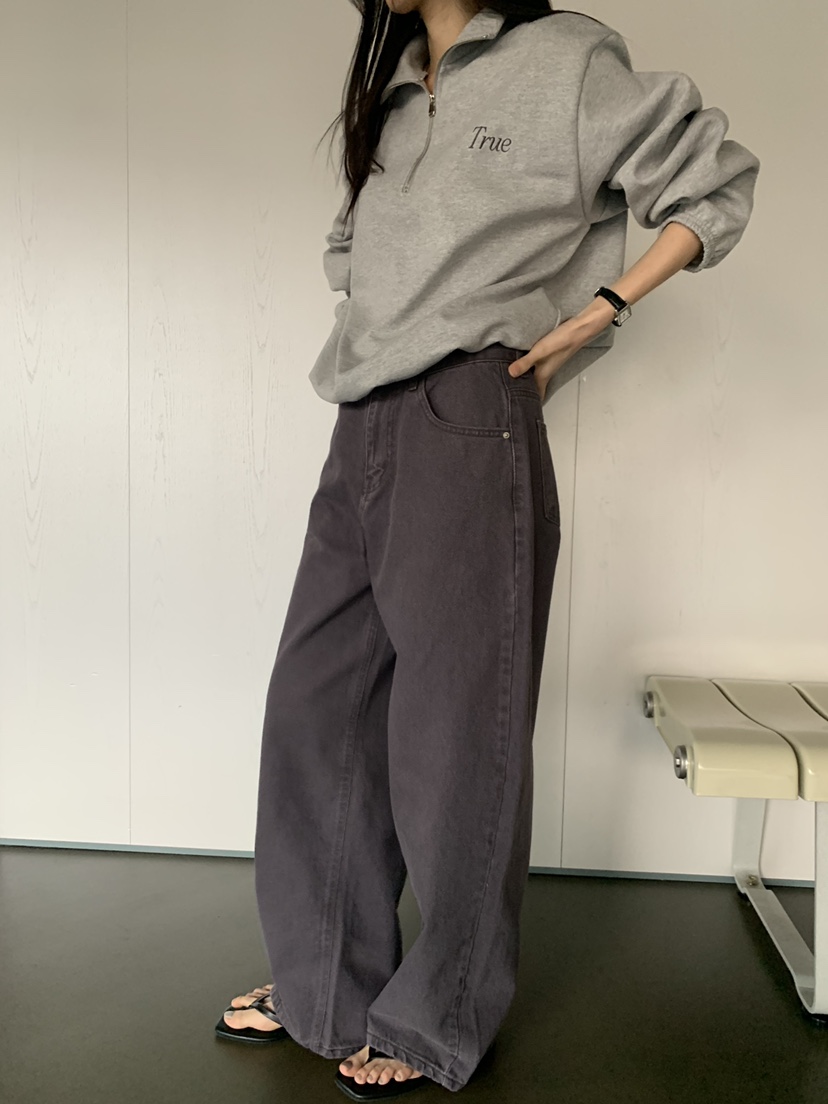 TRUE韓國直郵女士新品人氣26春夏熱賣職業休閑推薦牛仔褲TRUE牛仔褲