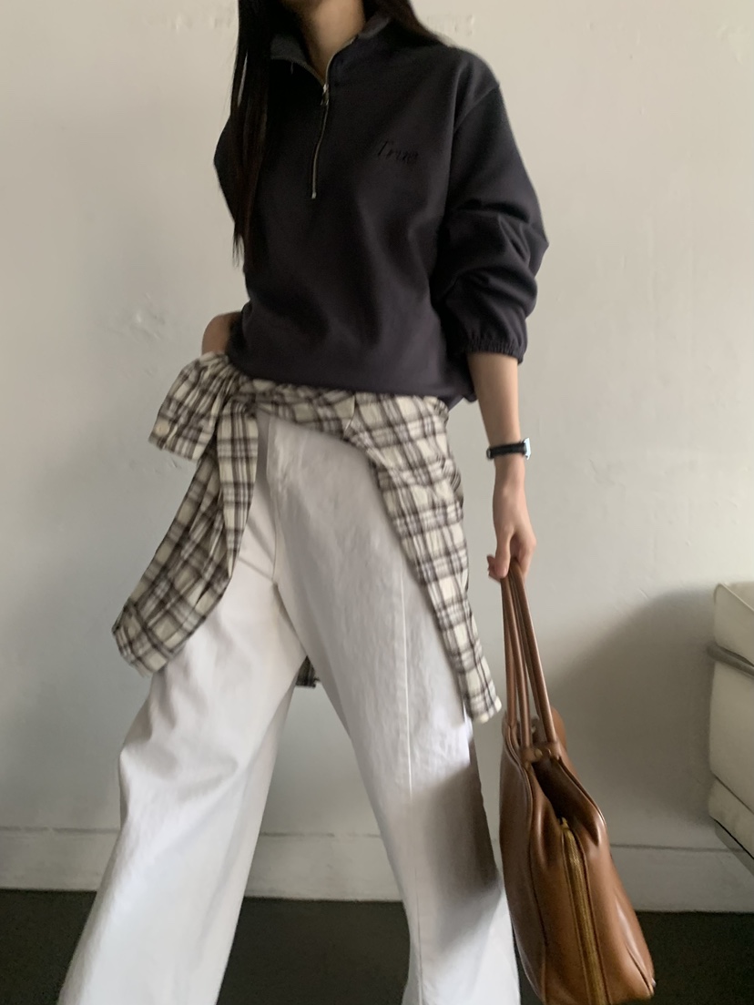 TRUE韓國代購女士新品時尚職業人氣熱賣休閑26春夏衛衣拉鏈TRUE衛衣