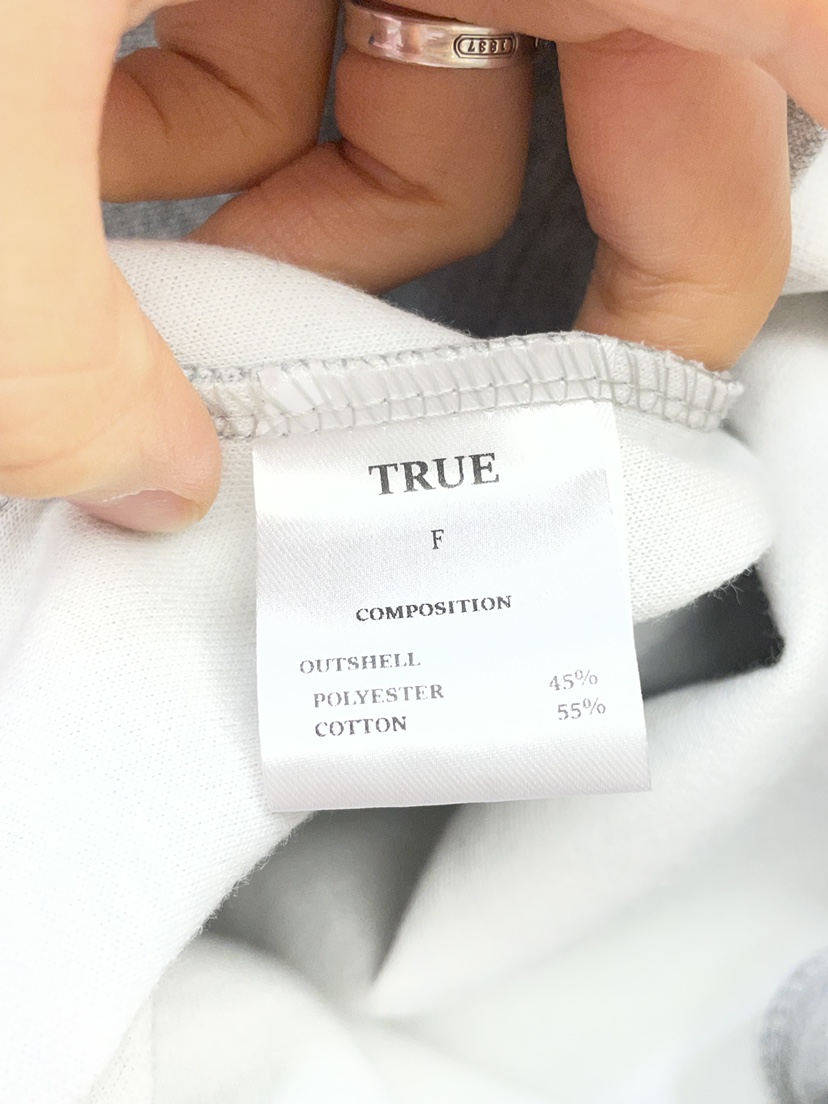 TRUE韓國代購女士新品時尚職業人氣熱賣休閑26春夏衛衣拉鏈TRUE衛衣