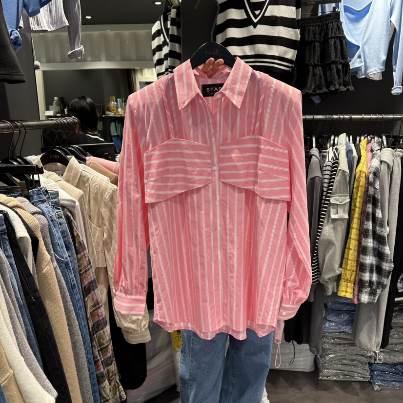 STAR-L韓國代購女裝新品熱賣推薦真品26春夏職業襯衫蕾絲衫STAR-L襯衫/蕾絲衫圖色1