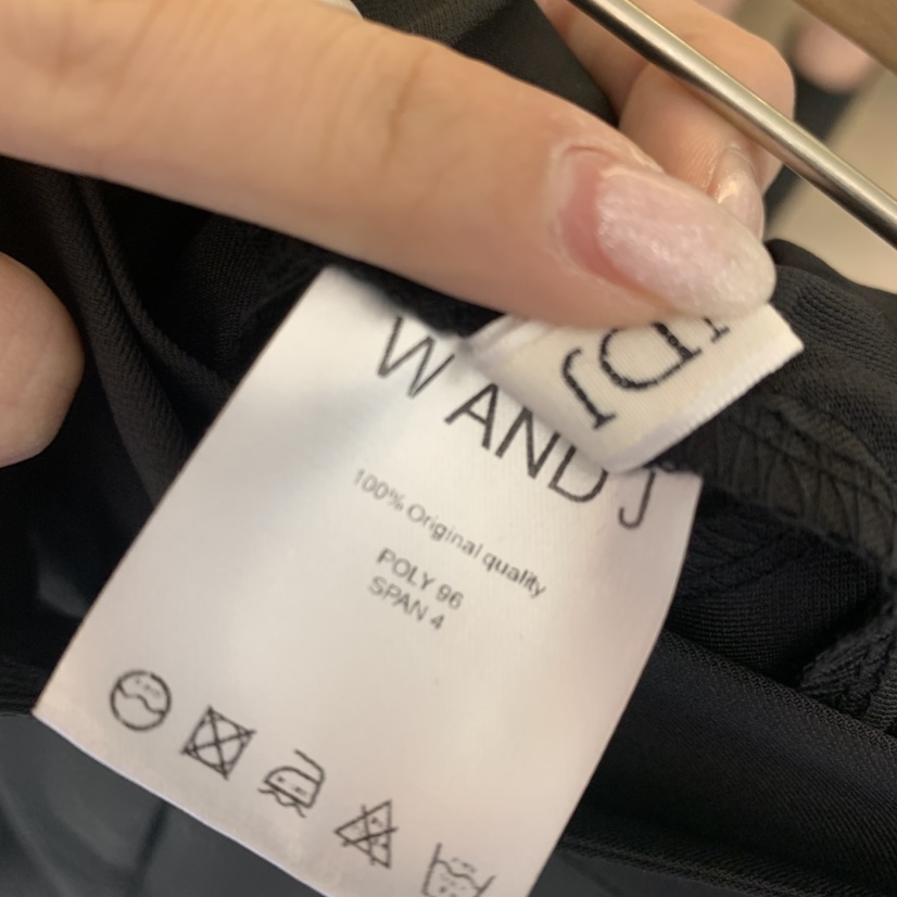 W AND J東大門代購女裝新品時尚推薦休閑褲含腰帶口袋圓領W AND J休閑褲