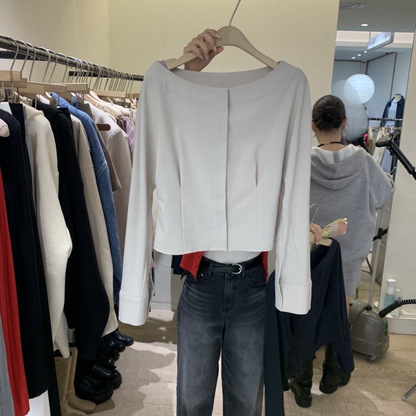 W AND J東大門代購女士新品26春夏推薦職業真品襯衫蕾絲衫W AND J襯衫/蕾絲衫圖色1