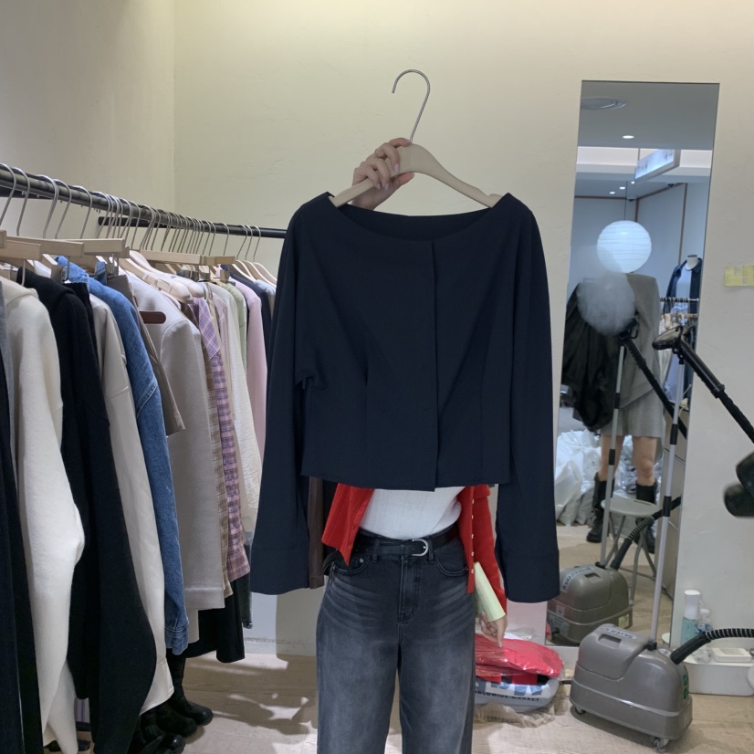 W AND J東大門代購女士新品26春夏推薦職業真品襯衫蕾絲衫W AND J襯衫/蕾絲衫圖色2