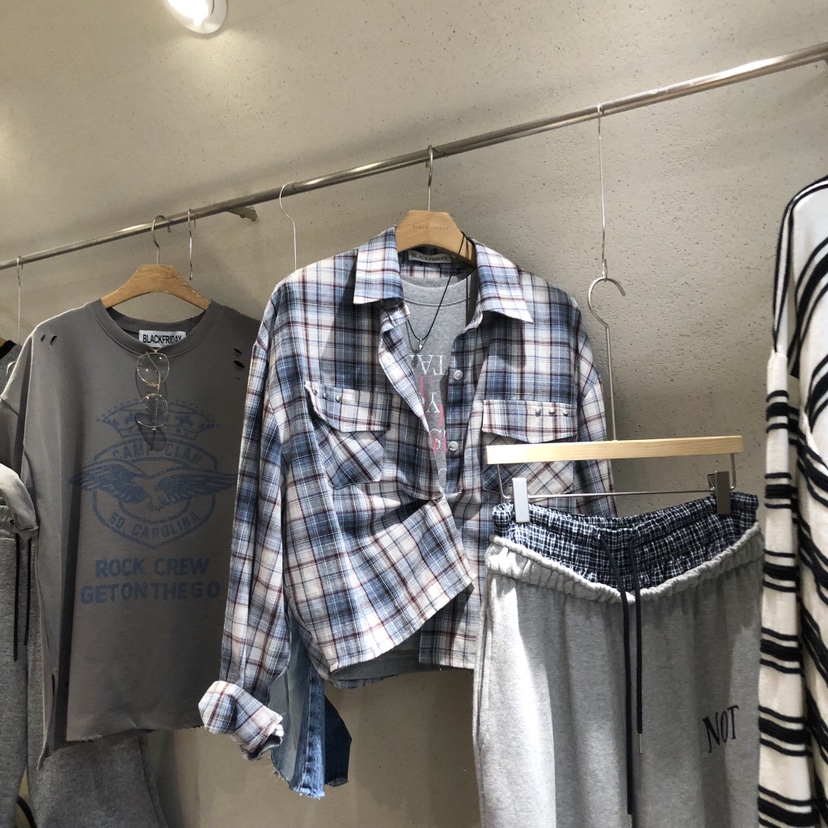 BLACKFRIDAY韓國代購女士新款真品26春夏時尚推薦襯衫蕾絲衫BLACK FRIDAY襯衫/蕾絲衫圖色2