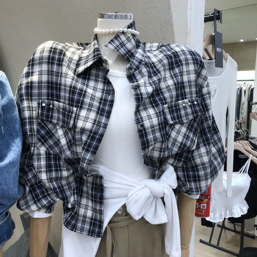 BLACKFRIDAY韓國代購女士新款真品26春夏時尚推薦襯衫蕾絲衫BLACK FRIDAY襯衫/蕾絲衫圖色3