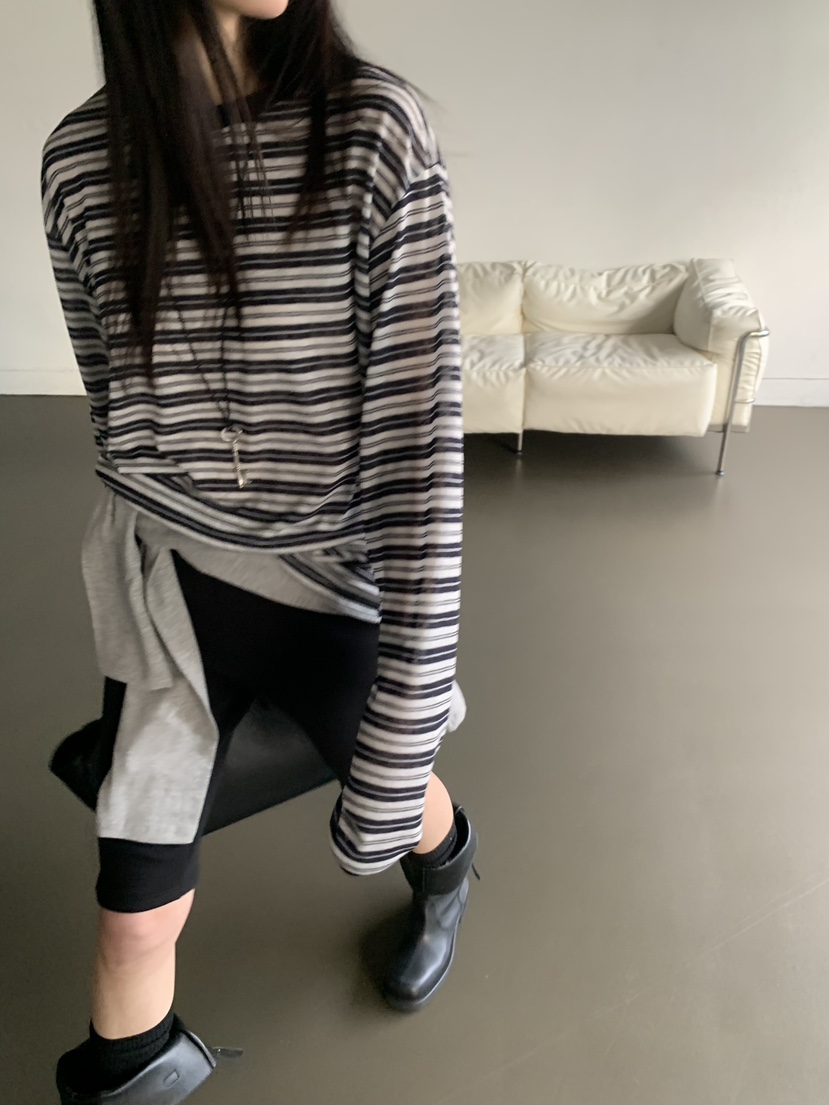 TRUE東大門直郵女士新款真品休閑職業時尚推薦人氣長袖T恤TRUE長袖T恤