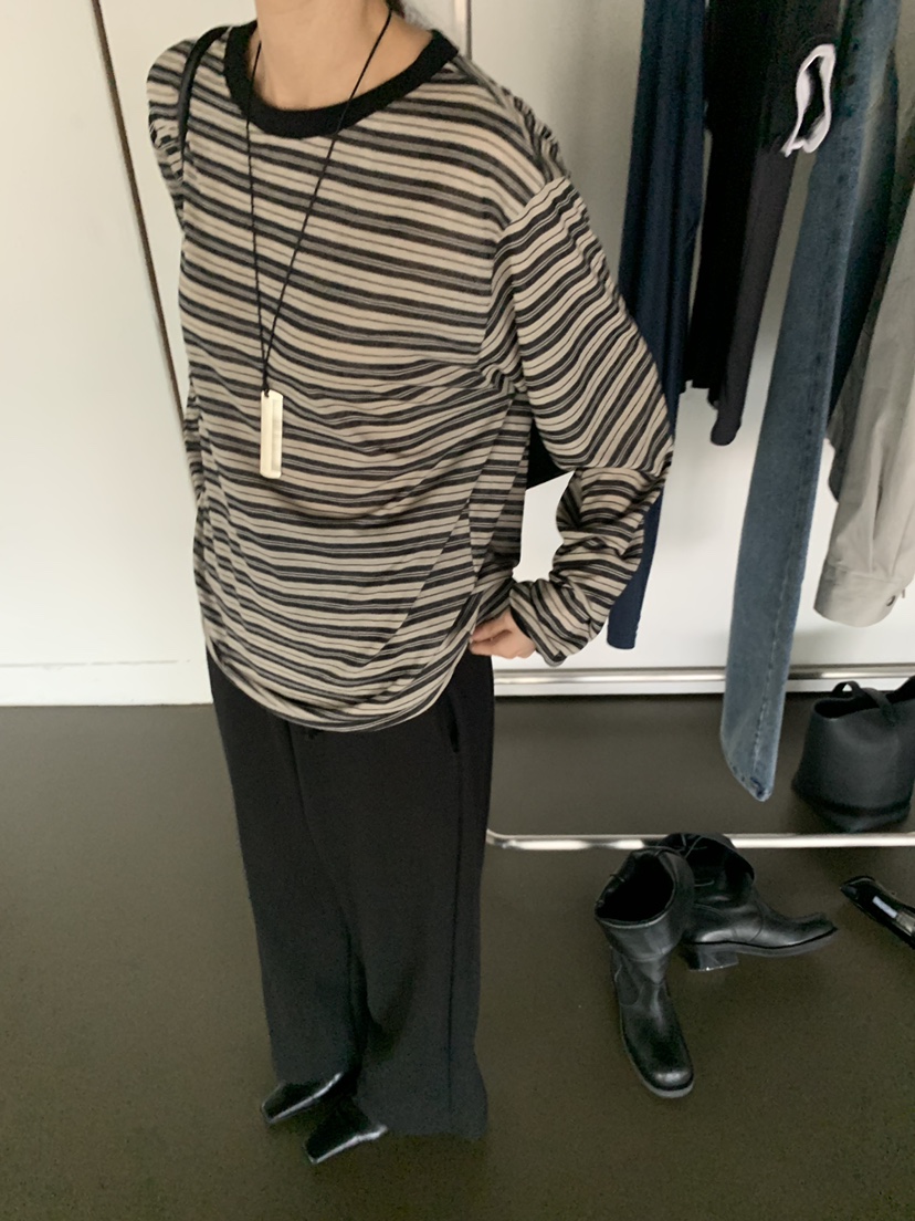 TRUE東大門直郵女士新款真品休閑職業時尚推薦人氣長袖T恤TRUE長袖T恤