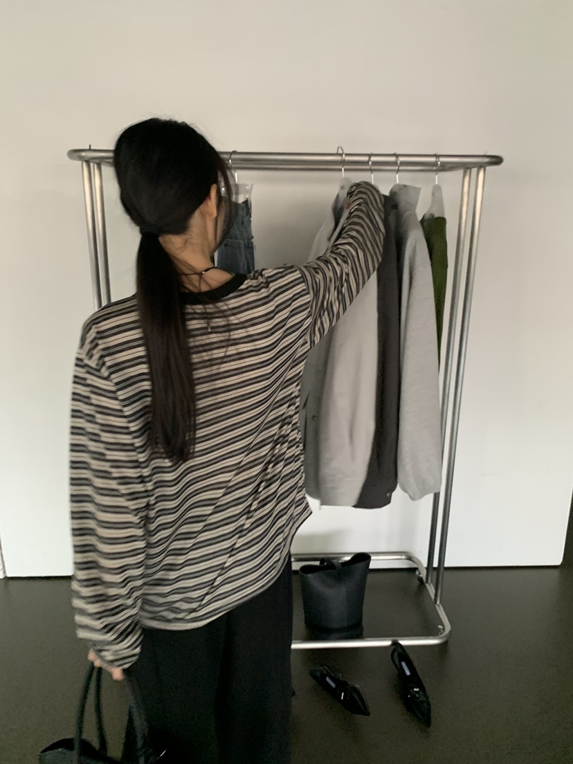 TRUE東大門直郵女士新款真品休閑職業時尚推薦人氣長袖T恤TRUE長袖T恤