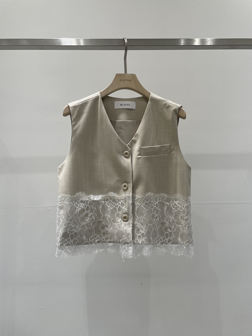 RE STYLE-Q韓國直郵女裝新品26春夏推薦時尚人氣真品馬甲RE STYLE馬甲圖色1