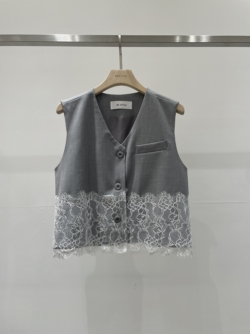 RE STYLE-Q韓國直郵女裝新品26春夏推薦時尚人氣真品馬甲RE STYLE馬甲圖色2