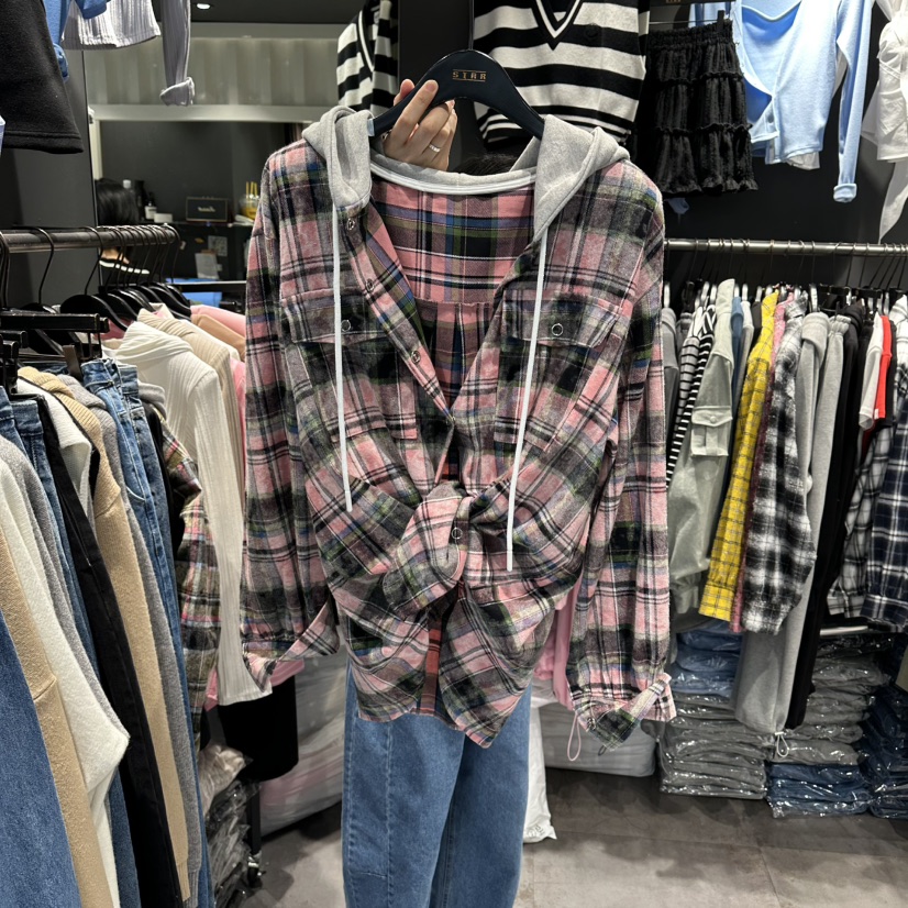 STAR-L東大門直郵女裝新款休閑熱賣時尚職業推薦襯衫蕾絲衫STAR-L襯衫/蕾絲衫圖色1