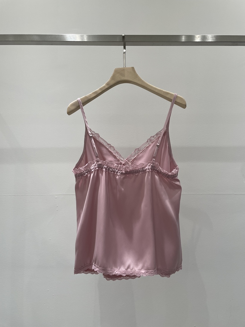 RE STYLE-Q東大門實拍女裝新品推薦人氣吊帶背心蕾絲緞面RE STYLE吊帶/背心