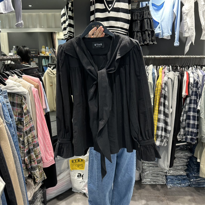 STAR-L韓國代購女裝新品時尚人氣真品26春夏推薦襯衫蕾絲衫STAR-L襯衫/蕾絲衫圖色2