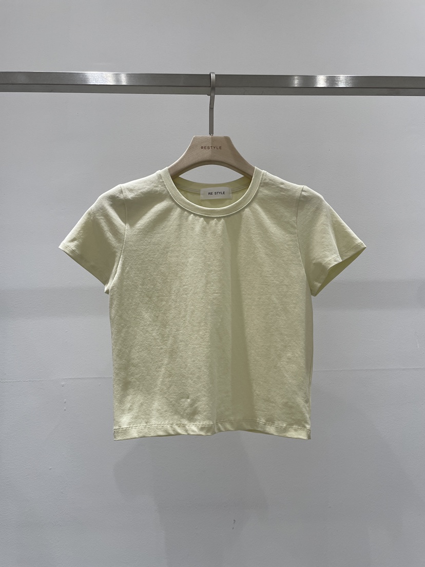 RE STYLE-Q東大門實拍女裝新品26春夏人氣真品推薦熱賣T恤RE STYLET恤圖色2