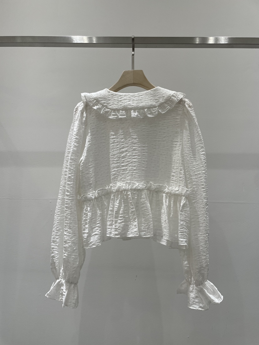 RE STYLE-Q東大門實拍女士新款人氣26春夏真品襯衫蕾絲衫RE STYLE襯衫/蕾絲衫