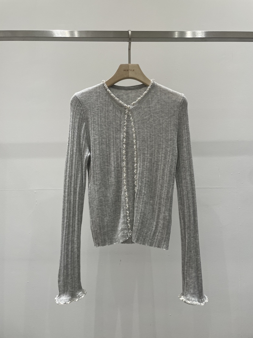 RE STYLE-Q韓國直郵女裝新品休閑職業推薦熱賣針織衫開衫RE STYLE針織衫圖色2