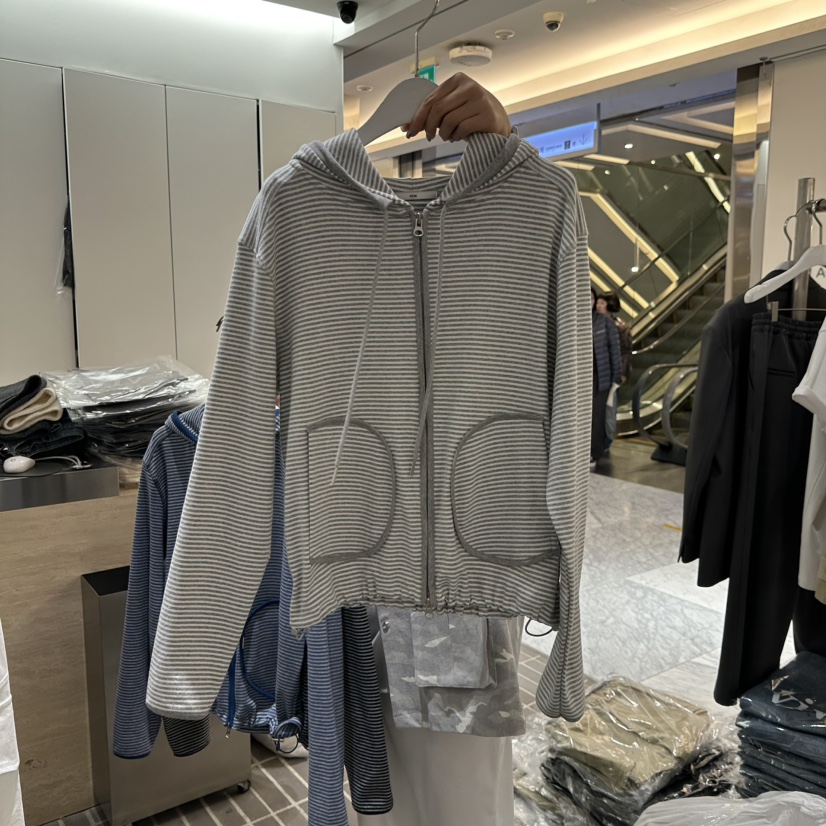 VIVE東大門實拍女士新款熱賣休閑推薦夾克連帽拉鏈衫海軍VIVE夾克圖色1