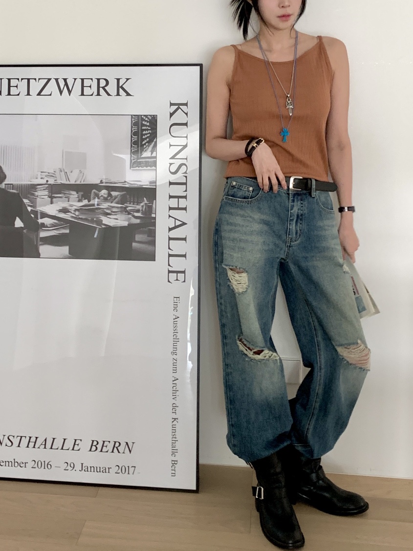 DAVICHI/D.SECOND韓國直郵女裝新款真品休閑熱賣吊帶背心DAVICHI/D.SECOND吊帶/背心